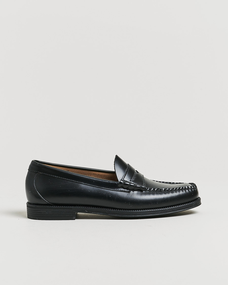 Men | Pre-owned Shoes | Pre-owned | G.H. Bass Easy Weejuns Larson Penny Loafers Black Leather 43