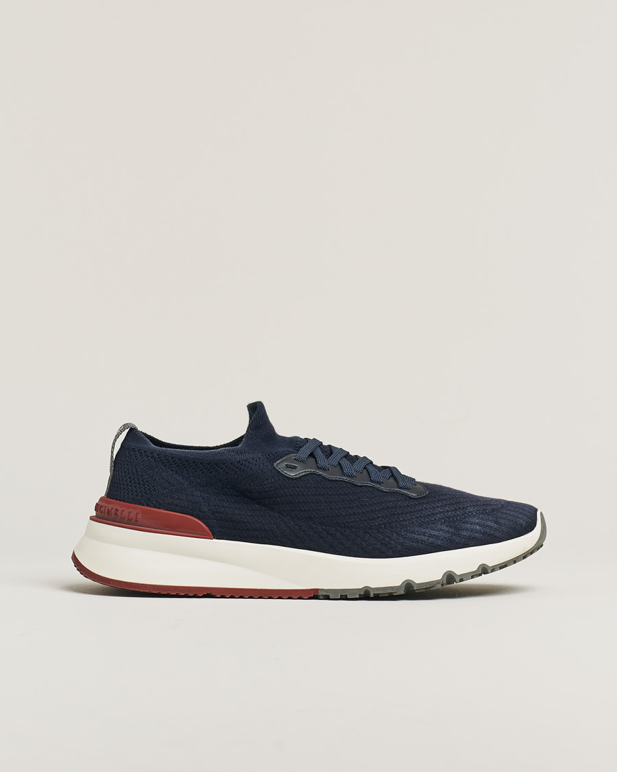 Men | Brunello Cucinelli Mesh Running Sneakers Navy | Pre-owned | Brunello Cucinelli Mesh Running Sneakers Navy