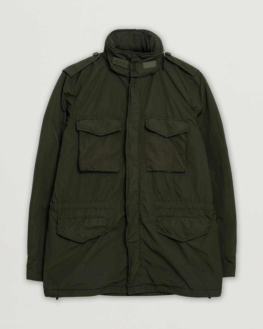 Men | Aspesi Giubotto Garment Dyed Field Jacket Dark Military | Pre-owned | Aspesi Giubotto Garment Dyed Field Jacket Dark Military