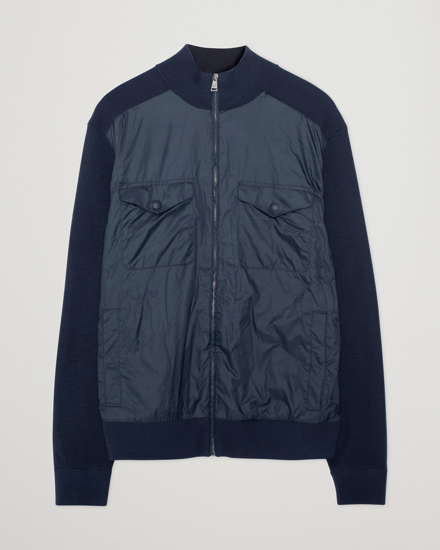 Men | Sweaters & Knitwear | Pre-owned | Ralph Lauren Purple Label Hybrid Zip Sweater Classic Navy