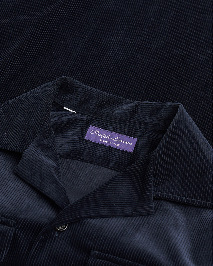 Men | Pre-owned Shirts | Pre-owned | Ralph Lauren Purple Label Double Pocket Overshirt Classic Navy S