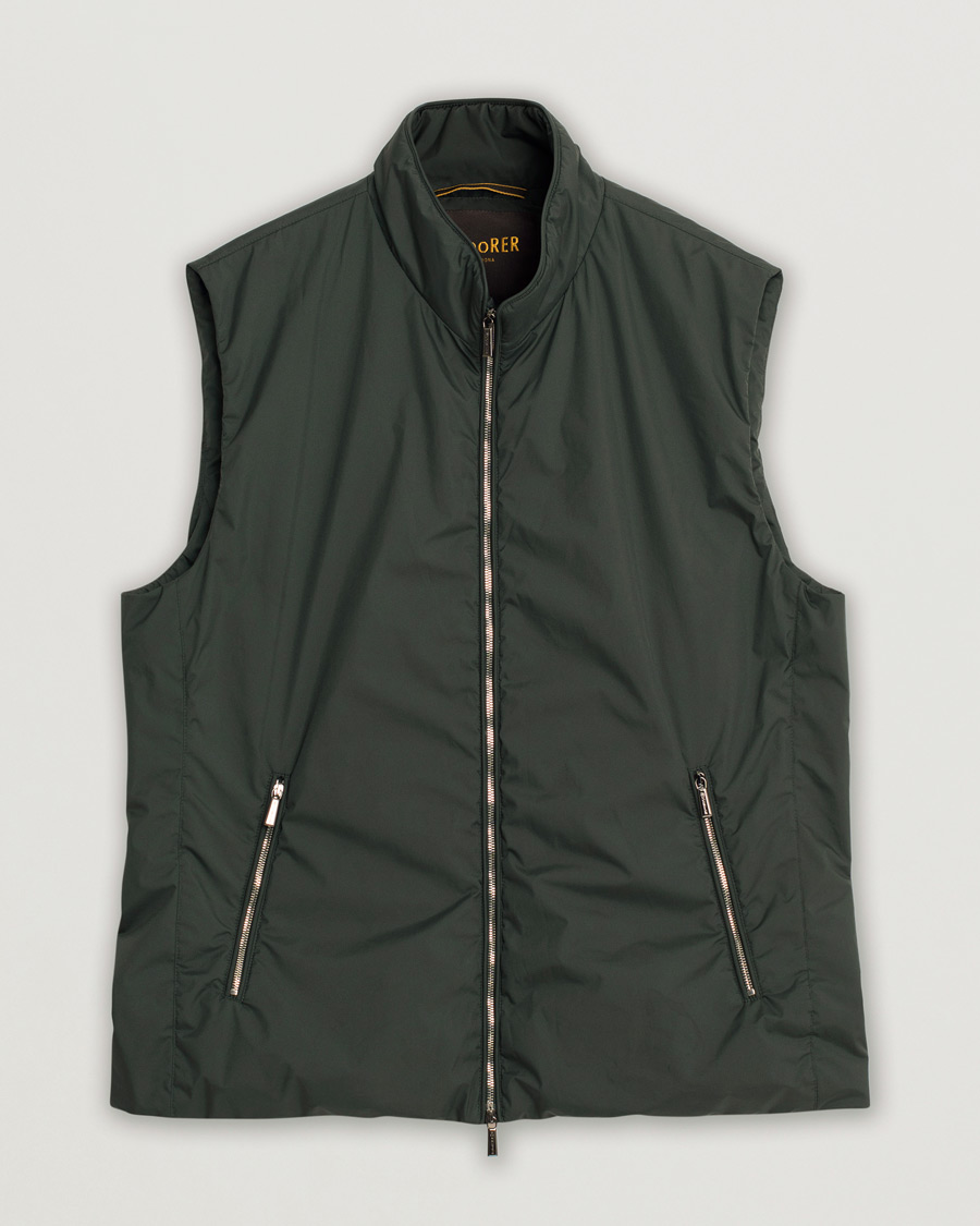 Men | Gilets | Pre-owned | MooRER Senio Padded Vest Forest