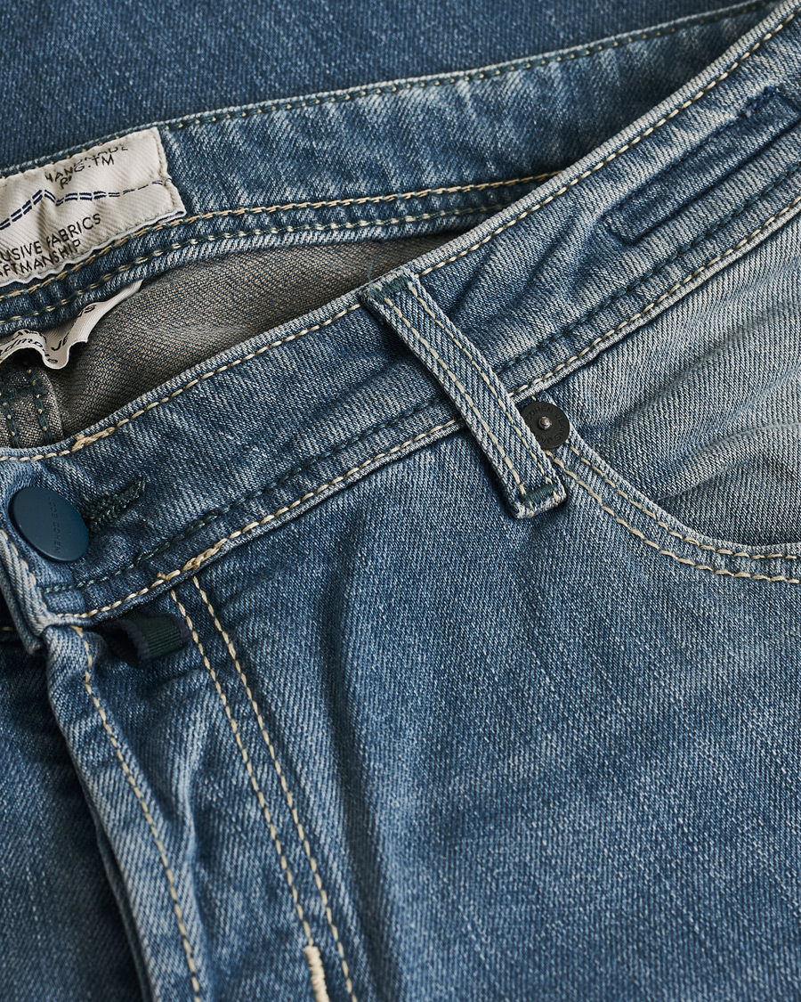 Men | Jeans | Pre-owned | Jacob Cohën Nick 622 Slim Fit Stretch Jeans Light Blue W38