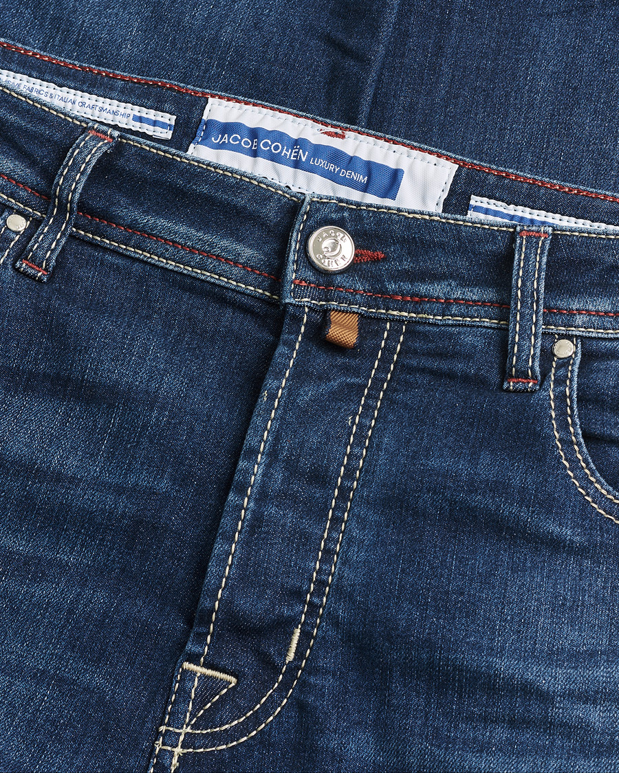 Men | Jacob Cohën Bard 688 Slim Fit Stretch Jeans Medium Dark W34 | Pre-owned | Jacob Cohën Bard 688 Slim Fit Stretch Jeans Medium Dark W34