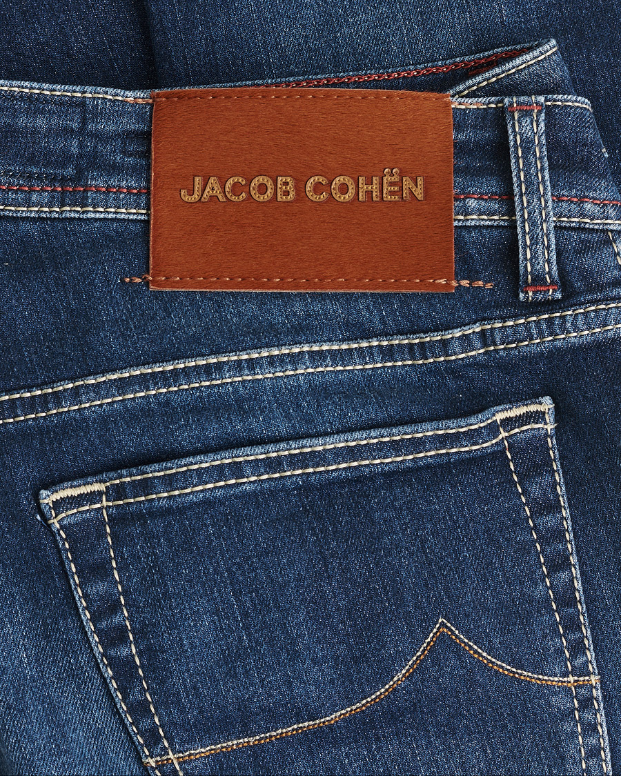 Men | Jacob Cohën Bard 688 Slim Fit Stretch Jeans Medium Dark W34 | Pre-owned | Jacob Cohën Bard 688 Slim Fit Stretch Jeans Medium Dark W34