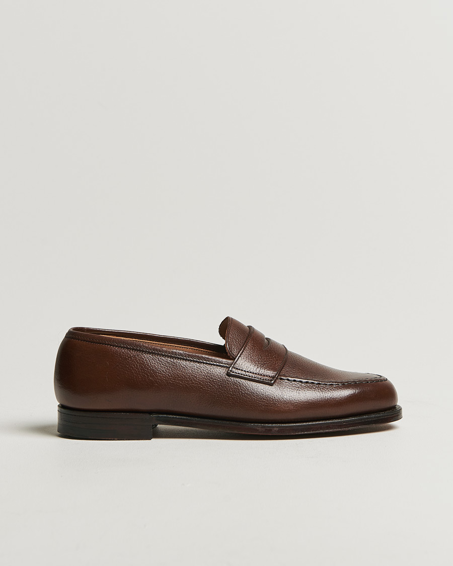 Men | Crockett & Jones x Tärnsjö Garveri Boston Milled Grain Leather Sole Dk Brown Calf | Pre-owned | Crockett & Jones x Tärnsjö Garveri Boston Milled Grain Leather Sole Dk Brown Calf