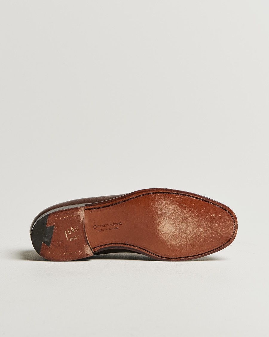 Men | Crockett & Jones x Tärnsjö Garveri Boston Milled Grain Leather Sole Dk Brown Calf | Pre-owned | Crockett & Jones x Tärnsjö Garveri Boston Milled Grain Leather Sole Dk Brown Calf
