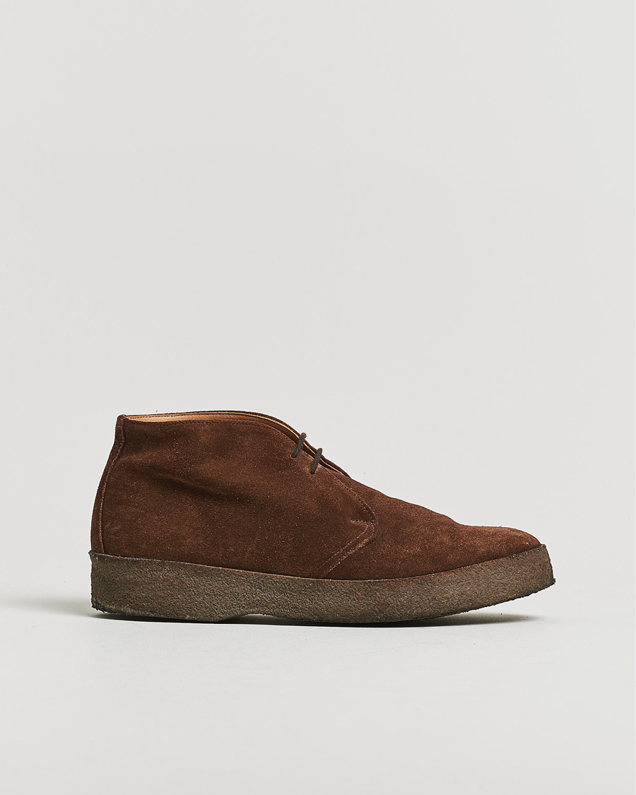 Men | Pre-owned Shoes | Pre-owned | Sanders Joel Chukka Boot Chocolate Suede UK8,5 - EU42,5