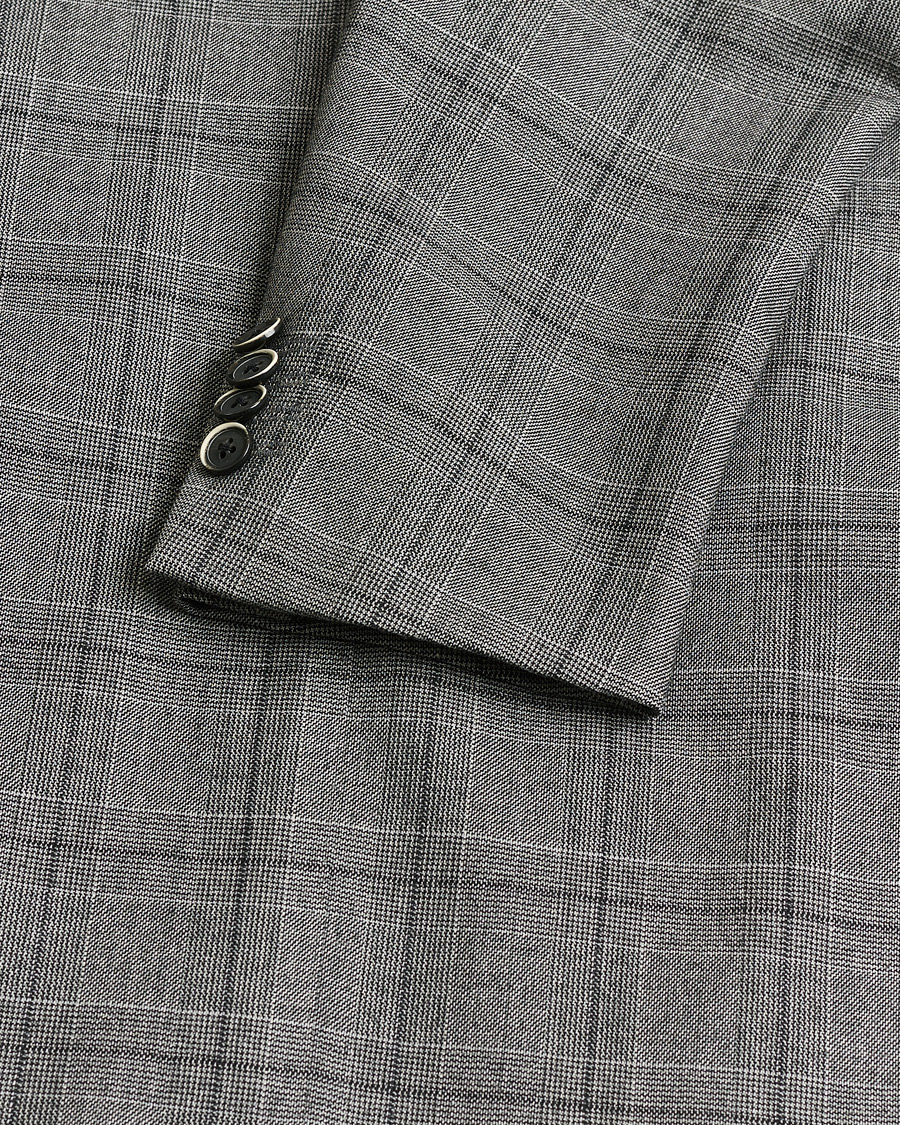 Men | Pre-owned Suits | Pre-owned | Caruso Checked Wool Suit Grey 48