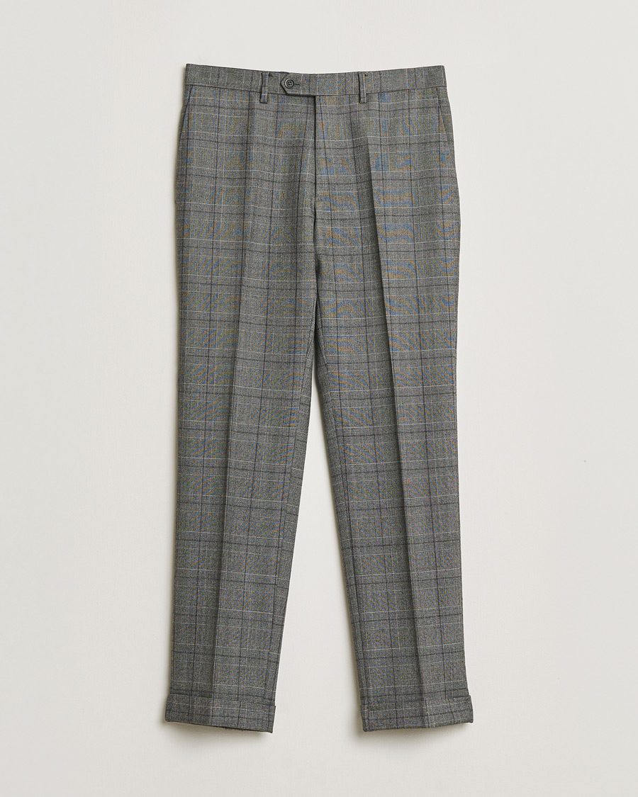 Men | Pre-owned Suits | Pre-owned | Caruso Checked Wool Suit Grey 48