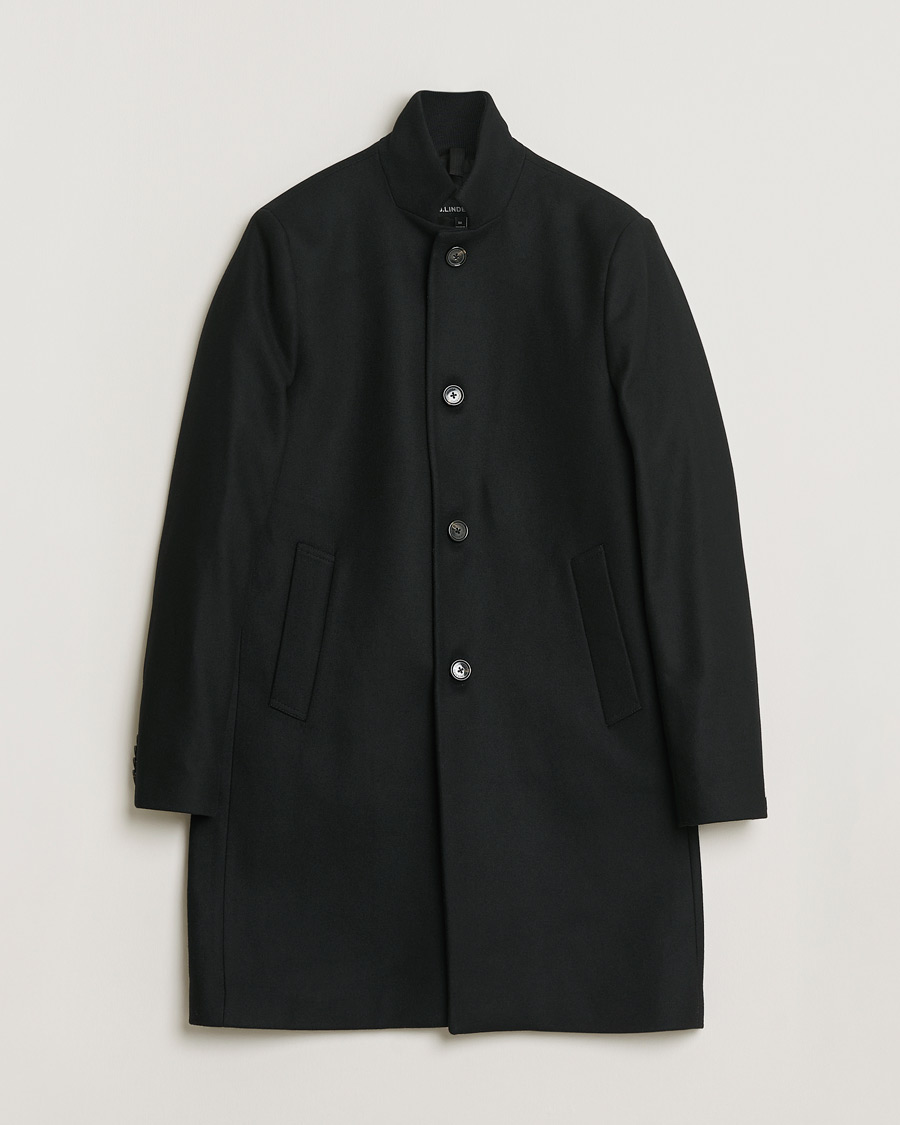 Men | Pre-owned Coats & Jackets | Pre-owned | J.Lindeberg Holger 2.0 Melton Coat Black 50