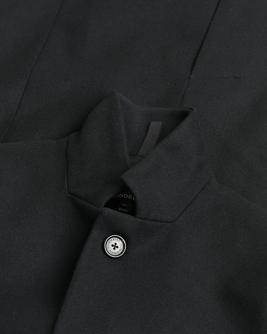 Men | Pre-owned Coats & Jackets | Pre-owned | J.Lindeberg Holger 2.0 Melton Coat Black 50