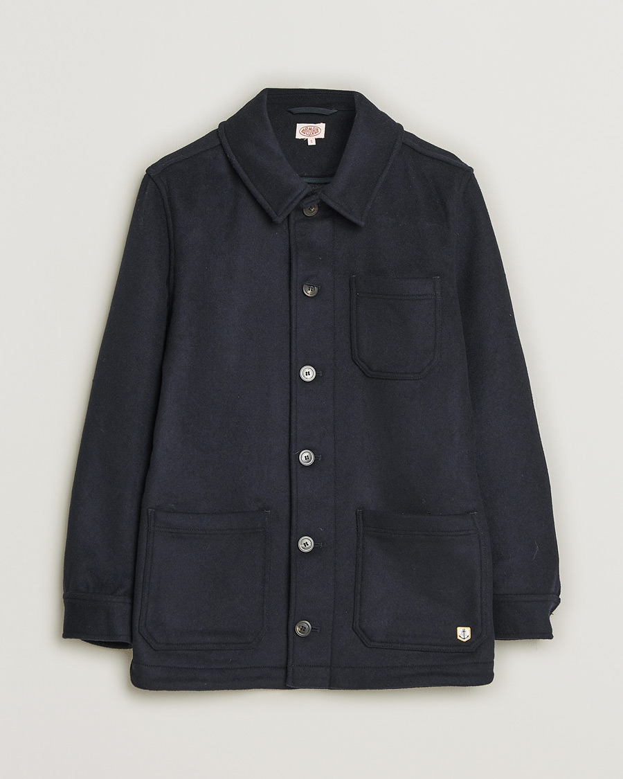 Men | Coats & Jackets | Pre-owned | Armor-lux Veste Heriagte Wool Jacket Navy