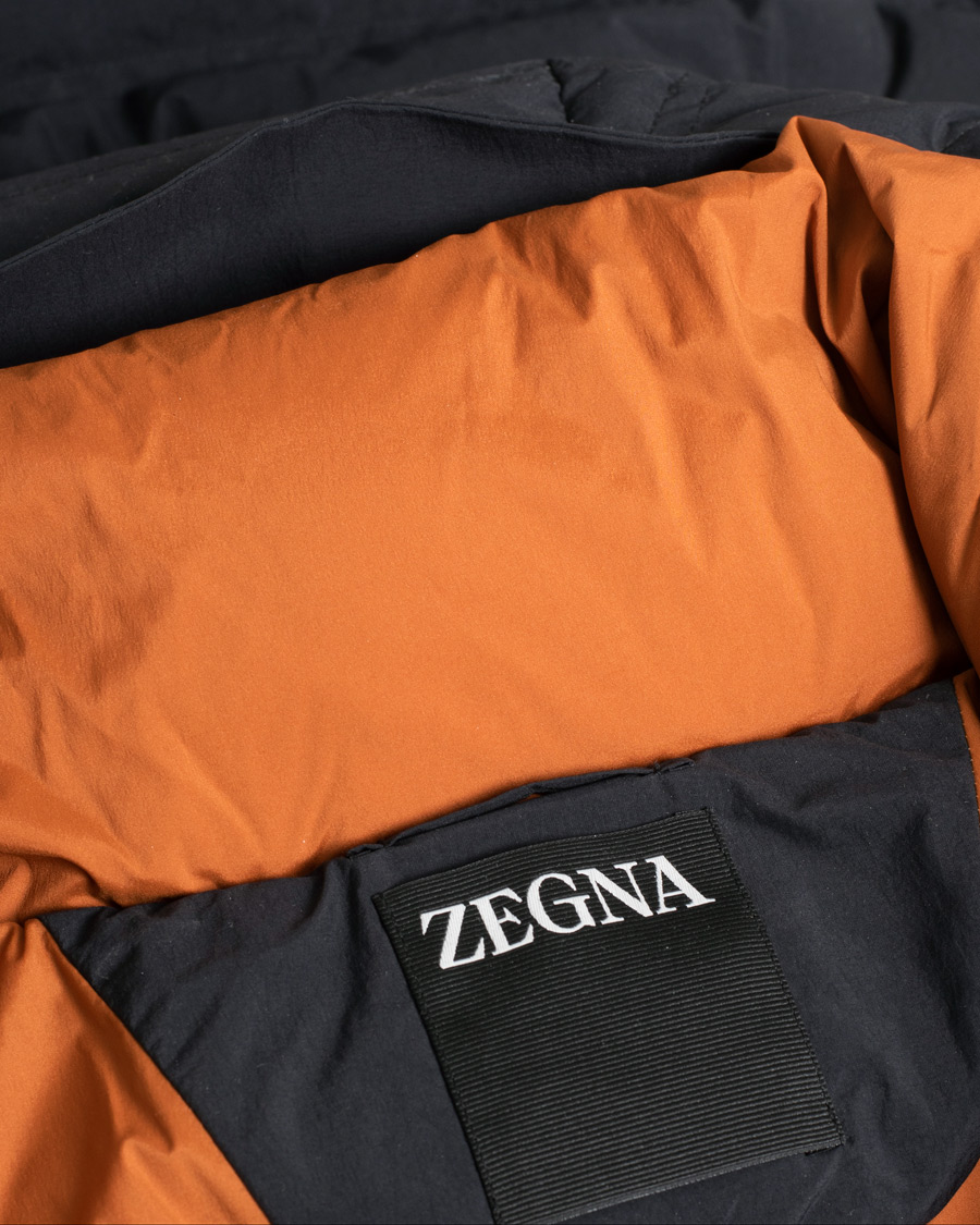 Men | Coats & Jackets | Pre-owned | Zegna Laminated Down Jacket Black