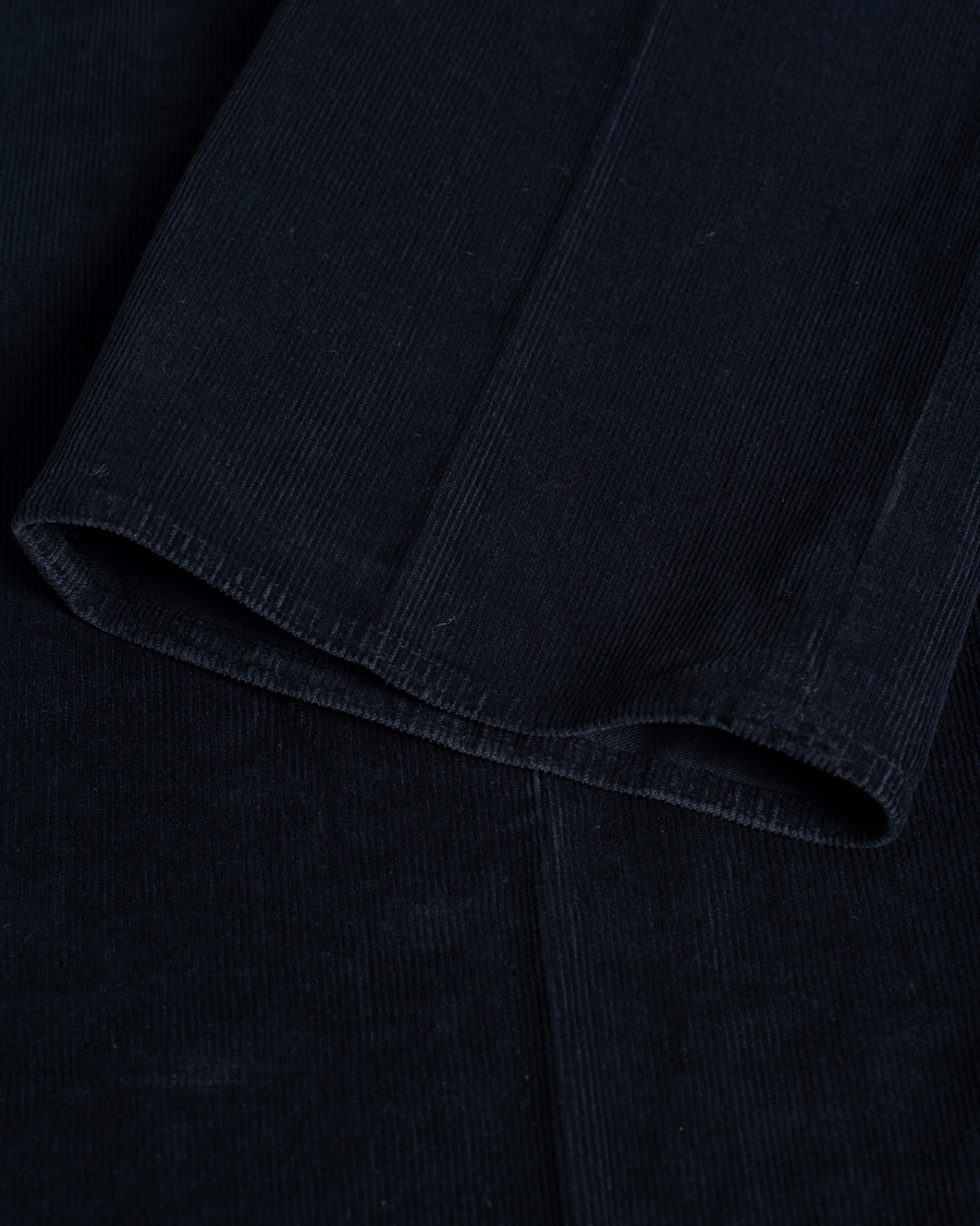 Men | Trousers | Pre-owned | Incotex Slim Fit Soft Corduroy Trousers Navy