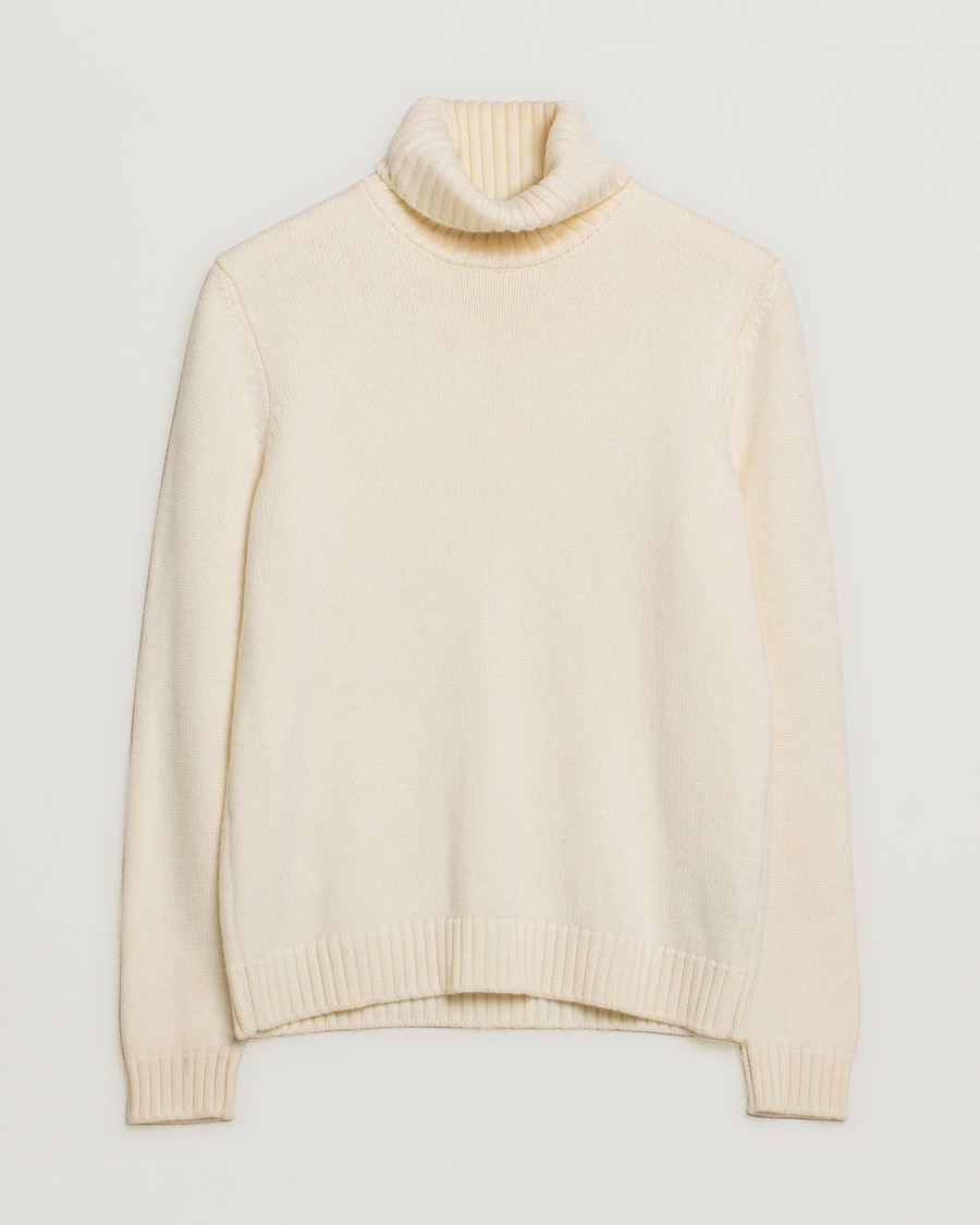 Men | Zanone Virgin Merino Wool Rollneck Latte | Pre-owned | Zanone Virgin Merino Wool Rollneck Latte