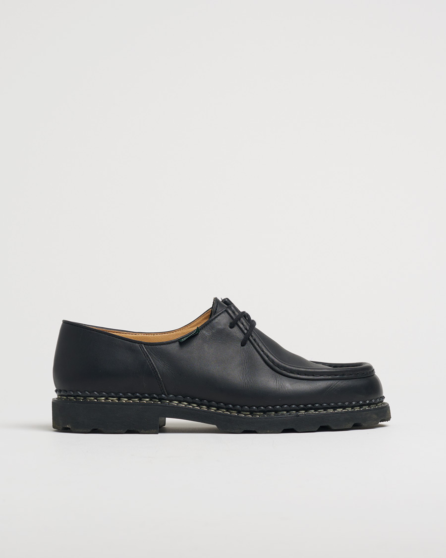 Men | Paraboot Michael Derby Black | Pre-owned | Paraboot Michael Derby Black