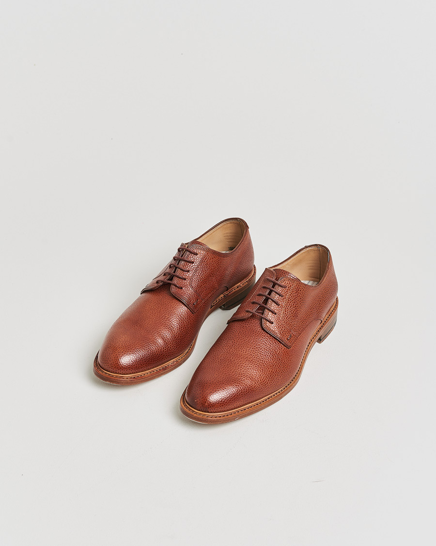 Men | Pre-owned Welted shoes | Pre-owned | Paraboot Grained Leather Derby Brown UK7,5 - EU41,5