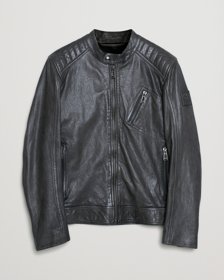 Men | Coats & Jackets | Pre-owned | Belstaff V Racer 2.0 Leather Jacket Dark Grey