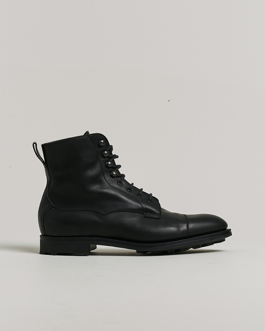 Men | Edward Green Galway Ridgeway Boot Black Delapré | Pre-owned | Edward Green Galway Ridgeway Boot Black Delapré