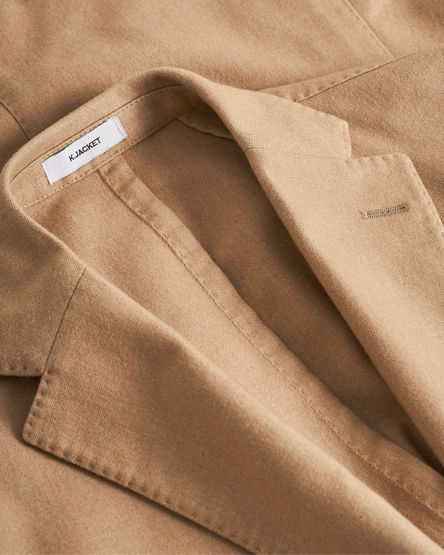 Men | Blazers | Pre-owned | Boglioli K Jacket Dyed Flannel Blazer Beige