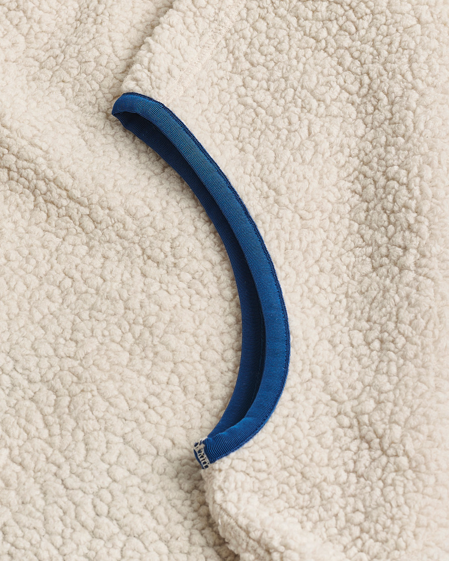 Men | Drake's Zip Through Fleece Vest Ecru S | Pre-owned | Drake's Zip Through Fleece Vest Ecru S