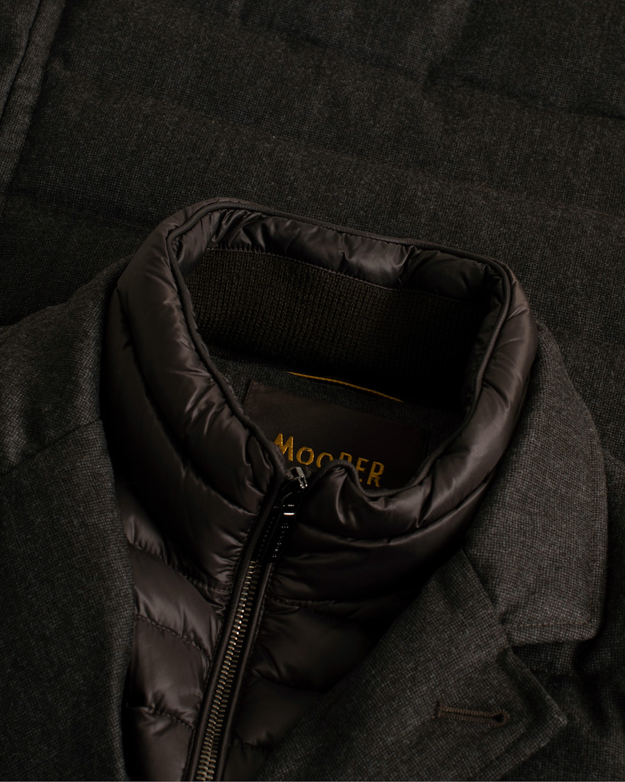 Men | Pre-owned Coats & Jackets | Pre-owned | MooRER Nomos Wool Padded Jacket Brown 52