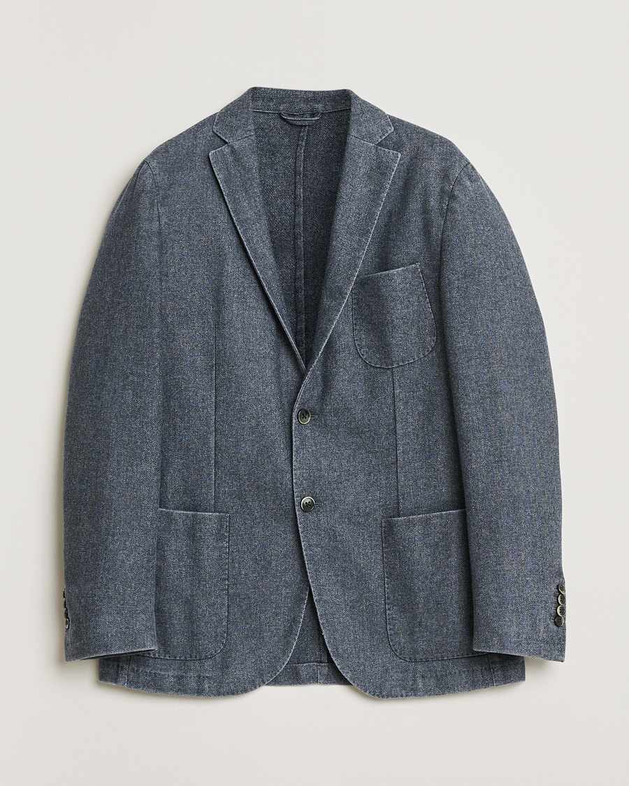 Men | Pre-owned Blazers | Pre-owned | L.B.M. 1911 Wool Blazer Washed Blue 52
