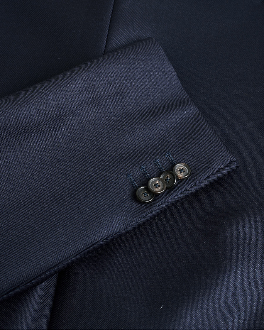 Men | De Petrillo Mohair Blend Blazer Navy 52 | Pre-owned | De Petrillo Mohair Blend Blazer Navy 52