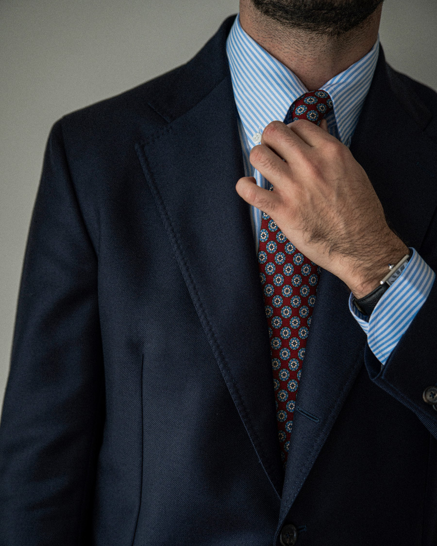 Men | De Petrillo Mohair Blend Blazer Navy 52 | Pre-owned | De Petrillo Mohair Blend Blazer Navy 52