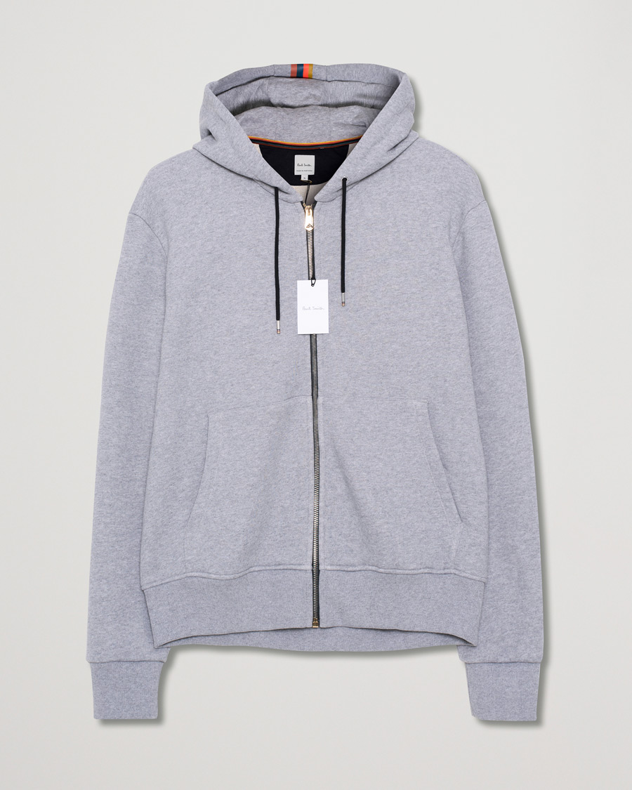 Men | Sweaters & Knitwear | Pre-owned | Paul Smith Hooded Zip Sweatshirt Grey