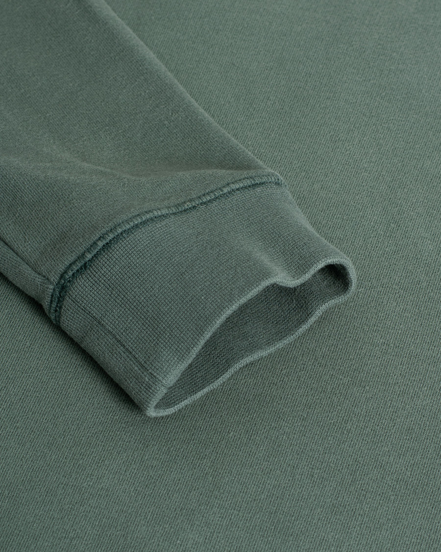 Men | Sweaters & Knitwear | Pre-owned | Sunspel Loopback Half Zip Sweatshirt Racing Green