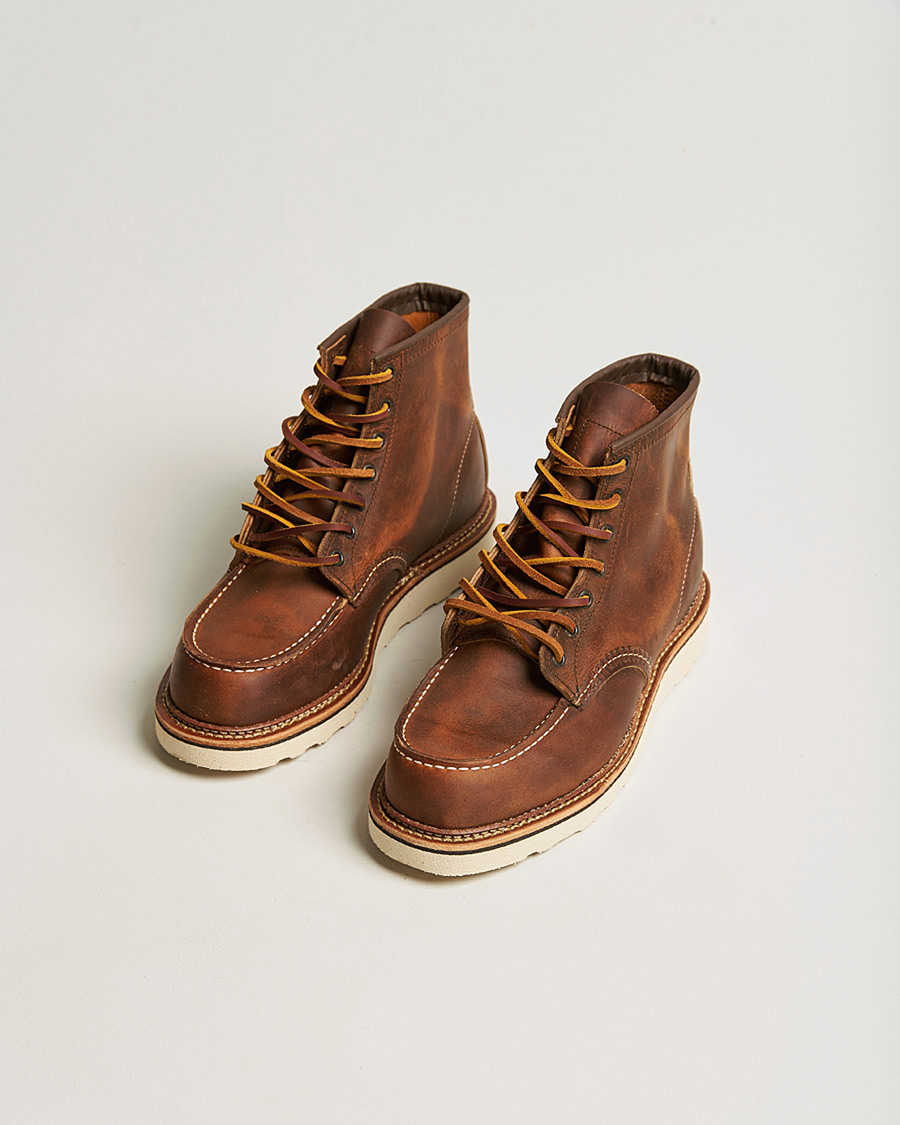 Men | Pre-owned Shoes | Pre-owned | Red Wing Shoes Moc Toe Boot Copper Rough/Though Leather US8 - EU41