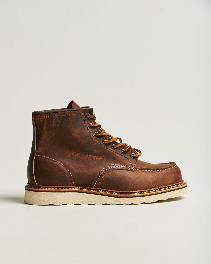Men | Pre-owned Shoes | Pre-owned | Red Wing Shoes Moc Toe Boot Copper Rough/Though Leather US8 - EU41