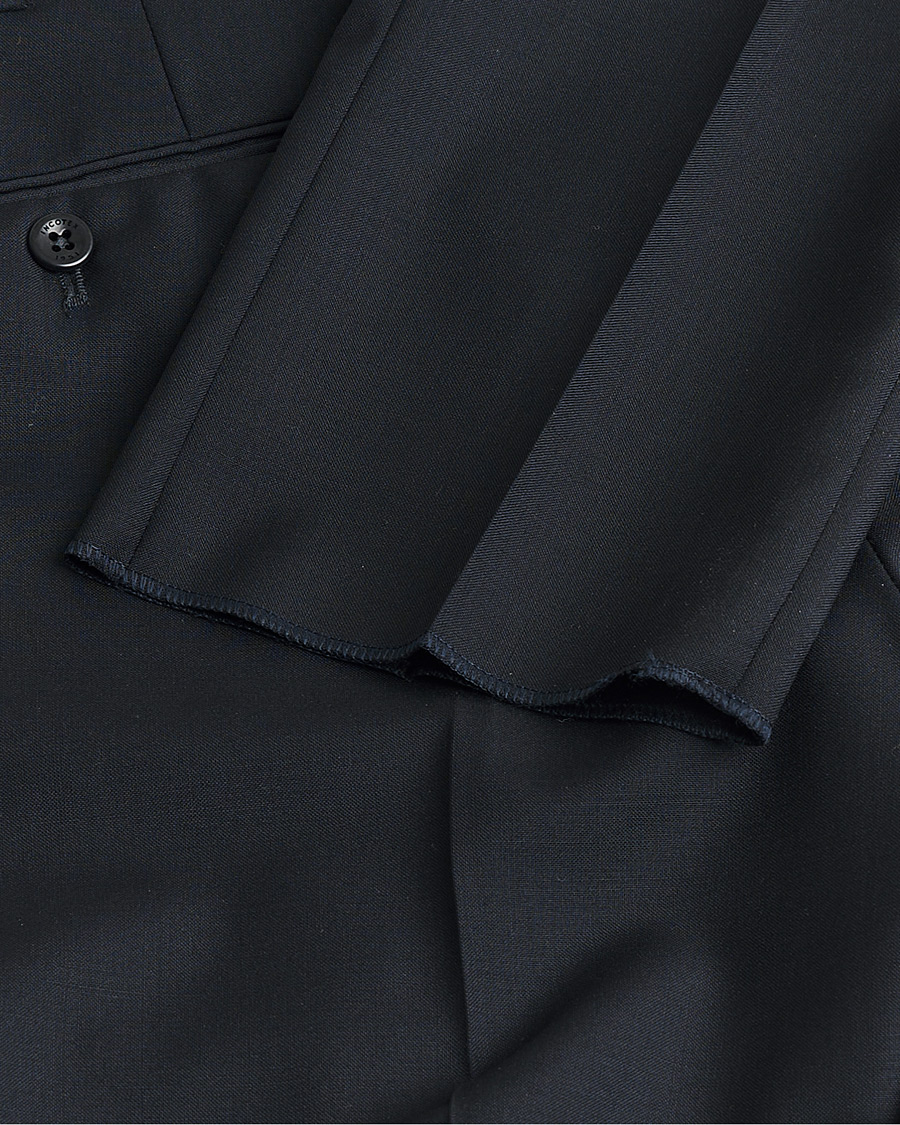 Men | Pre-owned Trousers | Pre-owned | Incotex Slim Fit Tropical Wool Trousers Navy 48