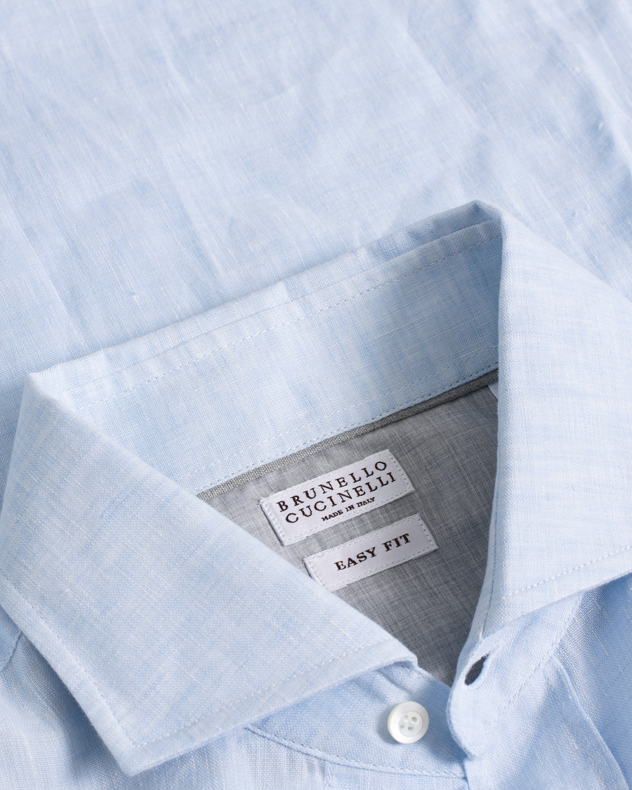 Men | Shirts | Pre-owned | Brunello Cucinelli Linen Shirt Blue M