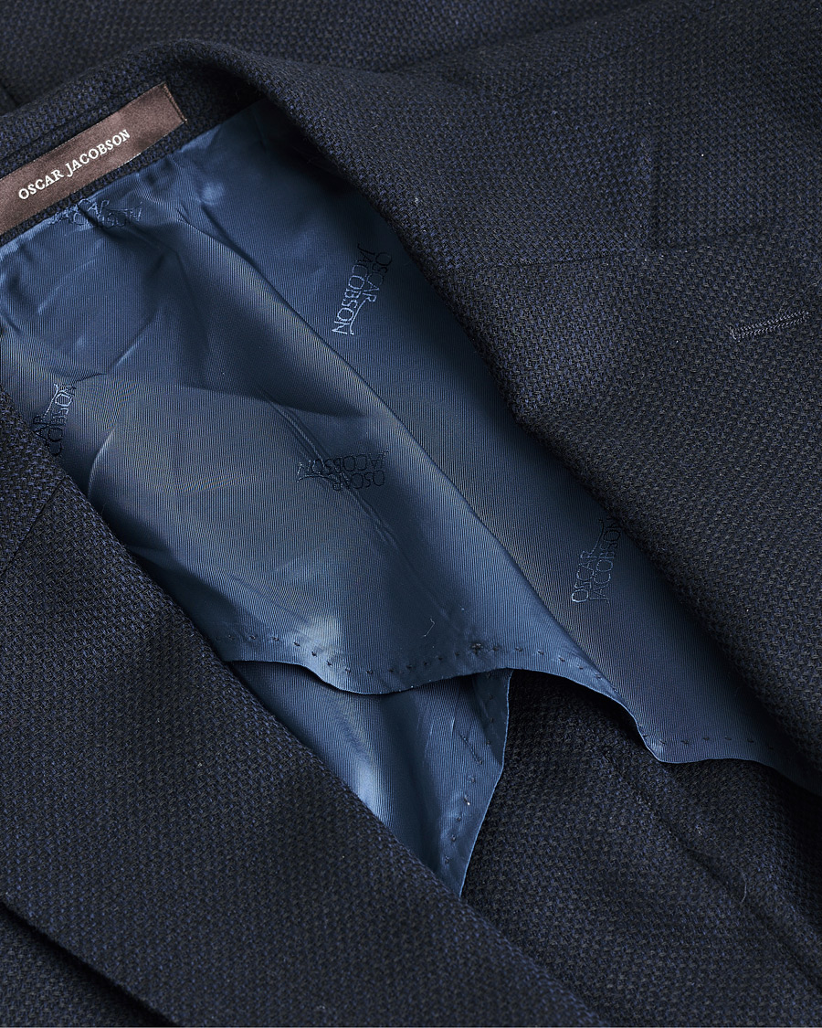 Men | Oscar Jacobson Ferry Wool Club Blazer Navy 54 | Pre-owned | Oscar Jacobson Ferry Wool Club Blazer Navy 54