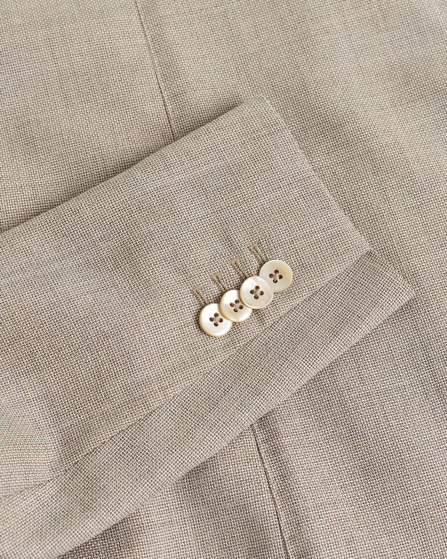 Men | Pre-owned Blazers | Pre-owned | Boglioli K Jacket Wool Hopsack Blazer Beige 46