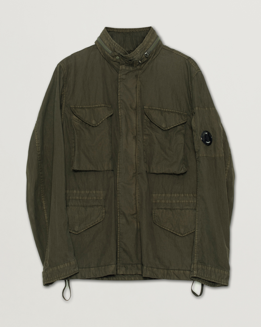 Men | Coats & Jackets | Pre-owned | C.P. Company 50 Fili GUM Cotton Field Jacket Olive