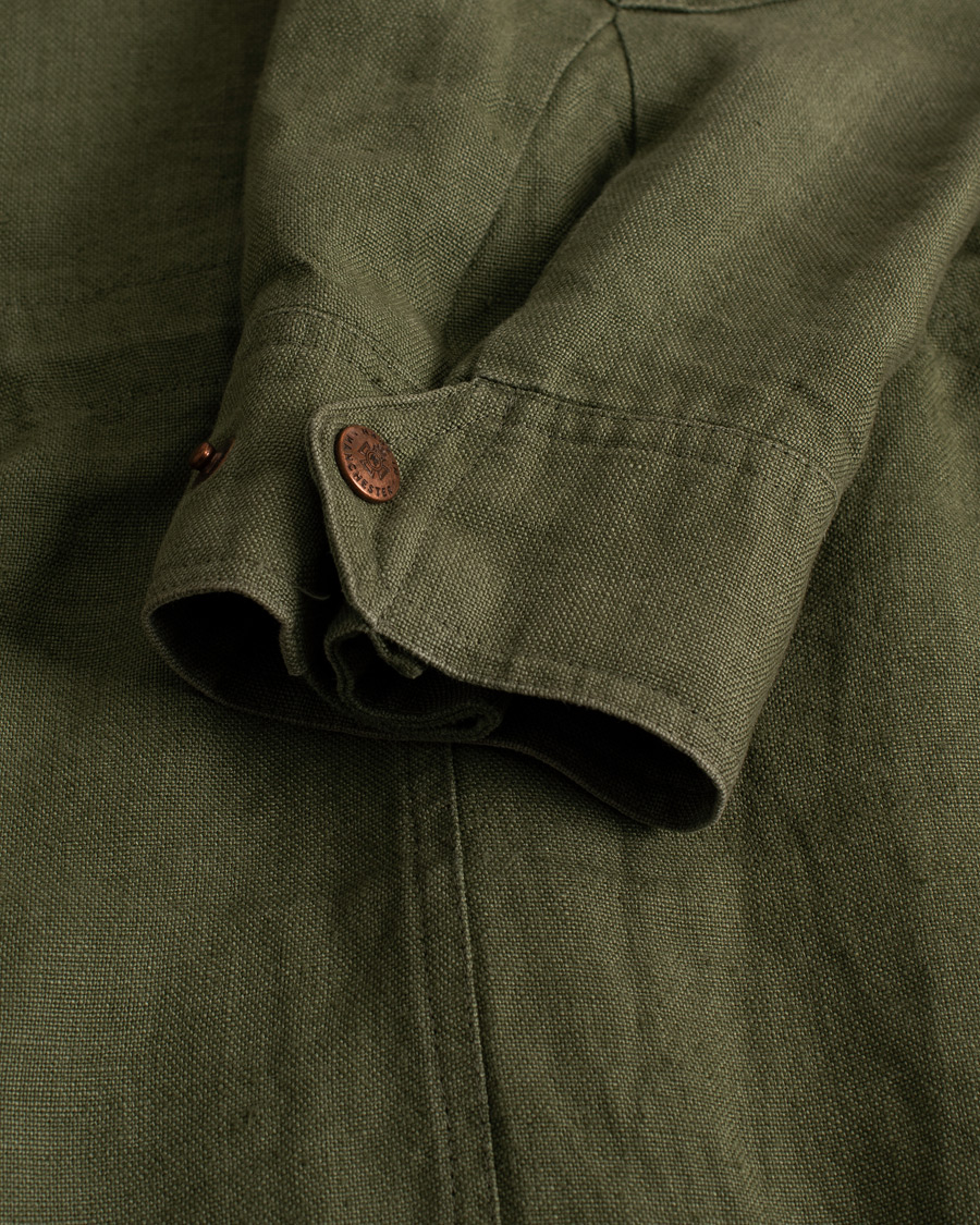 Men | Coats & Jackets | Pre-owned | Private White V.C. Linen Field Jacket Green