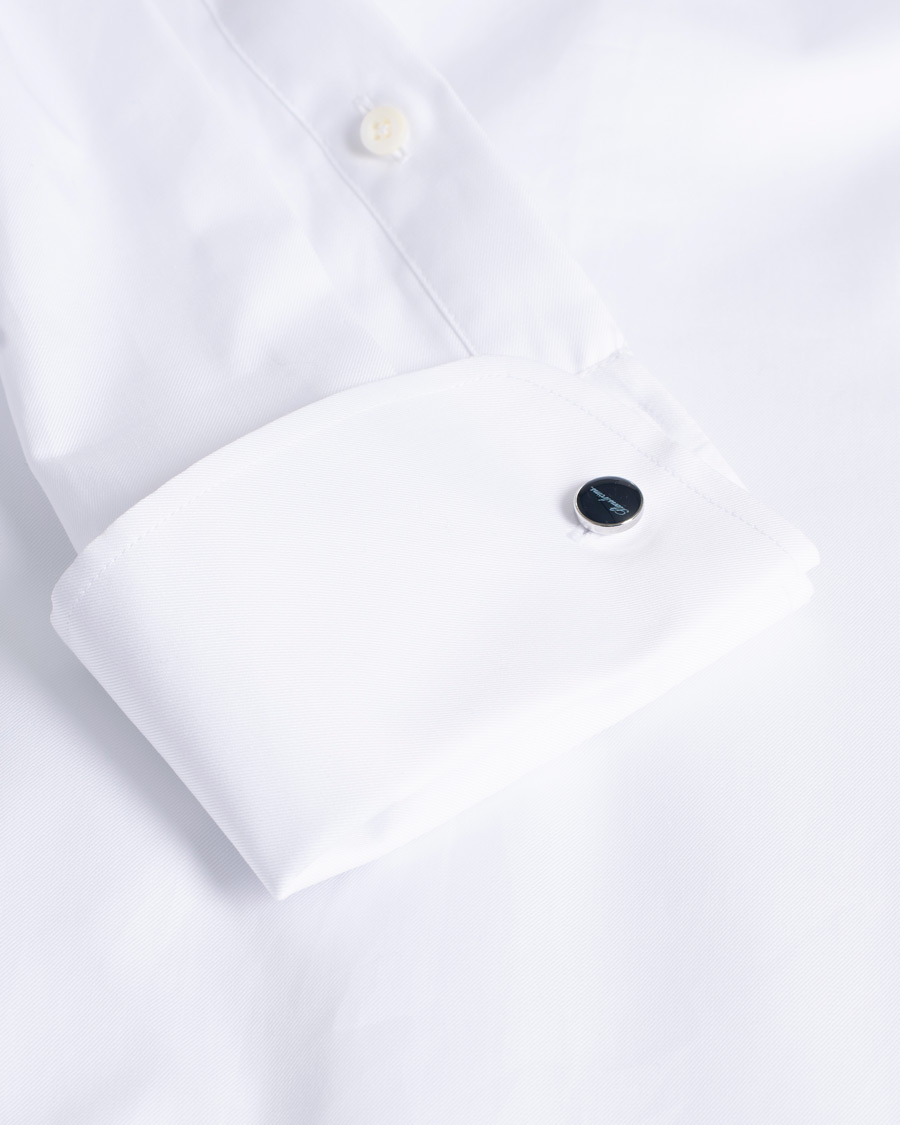 Men | Shirts | Pre-owned | Stenströms Superslim Double Cuff Cotton Shirt White 36 - S