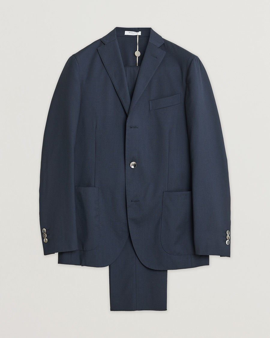 Men | Boglioli K Dover Wool Suit Navy 46 | Pre-owned | Boglioli K Dover Wool Suit Navy 46