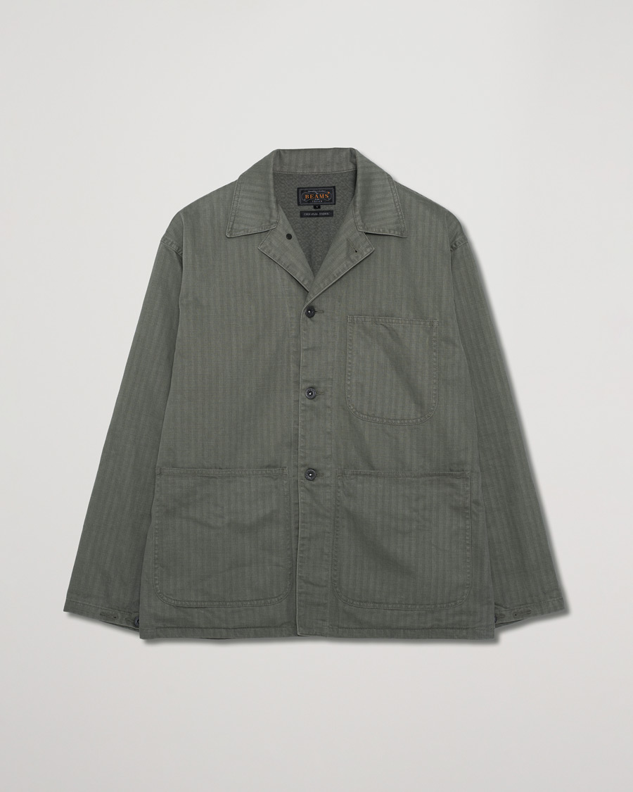 Men | Coats & Jackets | Pre-owned | BEAMS PLUS MIL Chore Jacket Olive