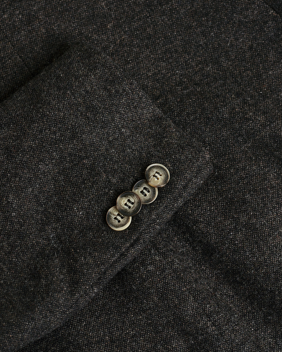 Men | Pre-owned Blazers | Pre-owned | Tiger of Sweden Wool Flannel Blazer Brown 46