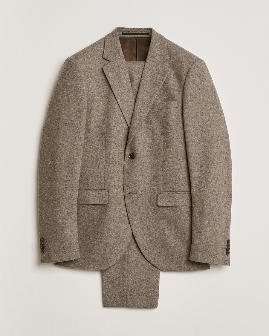 Men | Pre-owned Suits | Pre-owned | Tiger of Sweden Brushed Wool Suit Taupe 48/46