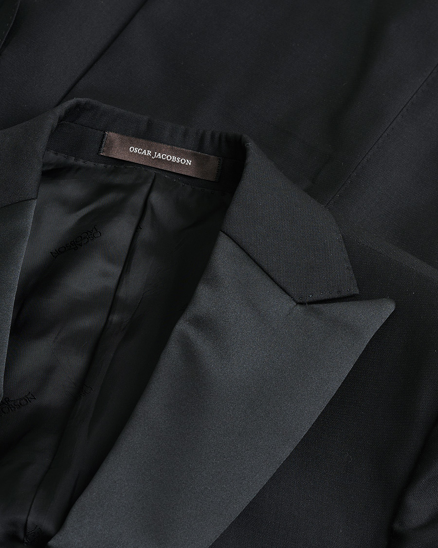 Men | Oscar Jacobson Elder & Denz Wool Tuxedo Black 46 | Pre-owned | Oscar Jacobson Elder & Denz Wool Tuxedo Black 46