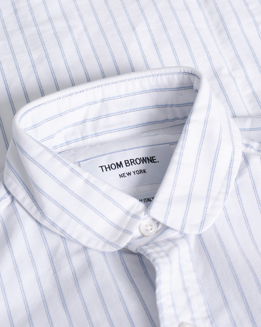 Men | Shirts | Pre-owned | Thom Browne Oxford Pinstripe Shirt Light Blue