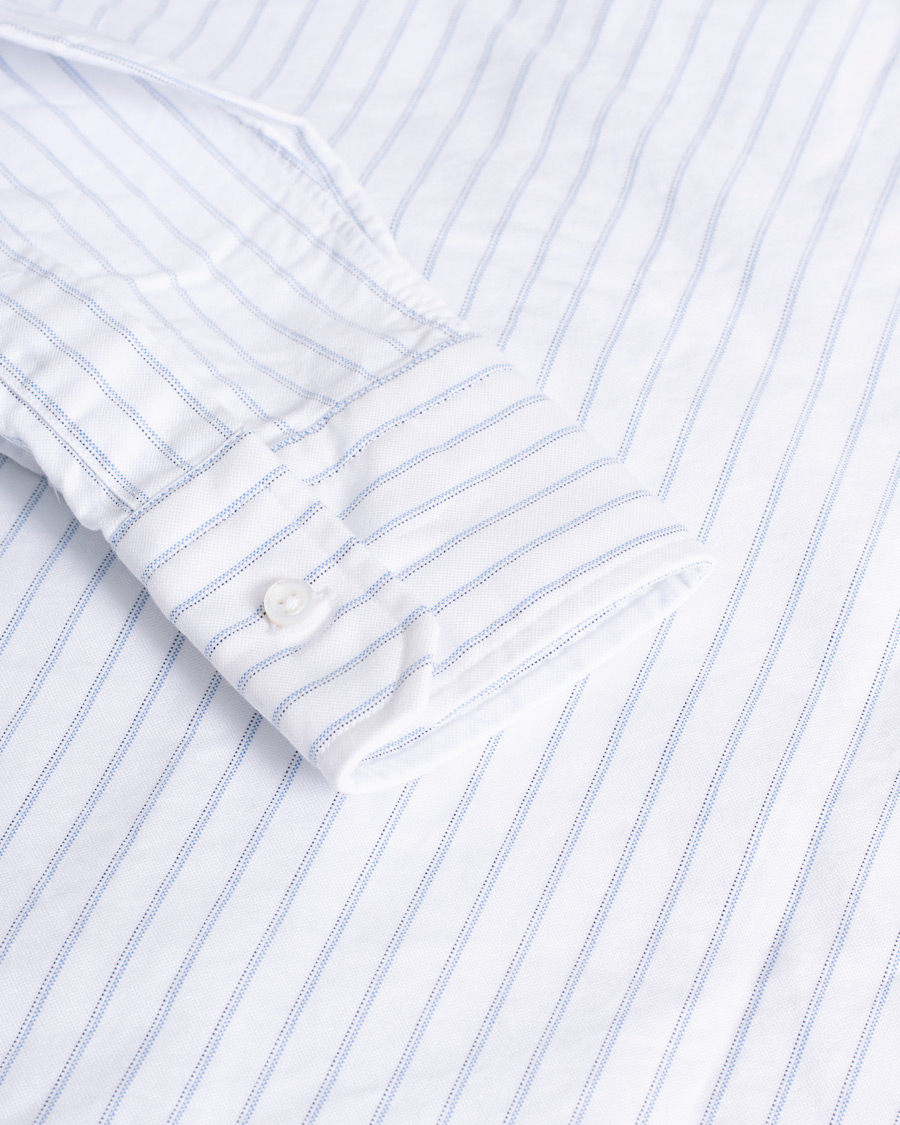 Men | Shirts | Pre-owned | Thom Browne Oxford Pinstripe Shirt Light Blue