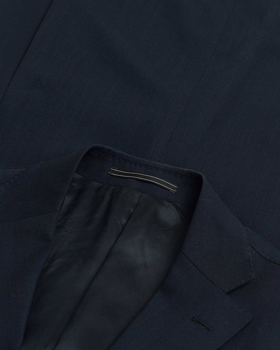 Men | Pre-owned Blazers | Pre-owned | Corneliani Wool Hopsack Blazer Navy 48