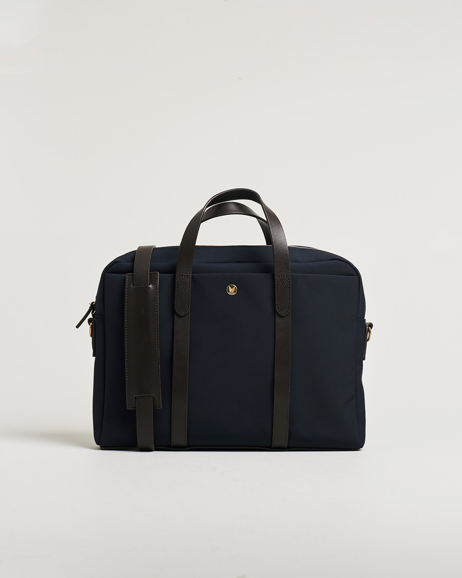 Men | Mismo M/S Aspire Briefcase Navy/Dark Brown | Pre-owned | Mismo M/S Aspire Briefcase Navy/Dark Brown